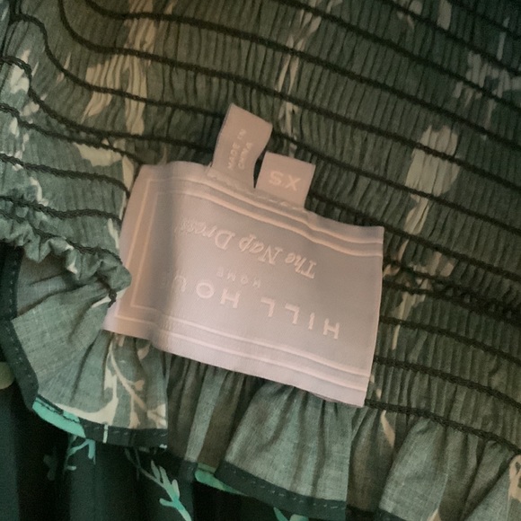 The Nesli Nap Dress - Emerald Botanical Poplin - Emerald Botanical Poplin / XS - Picture 3 of 3